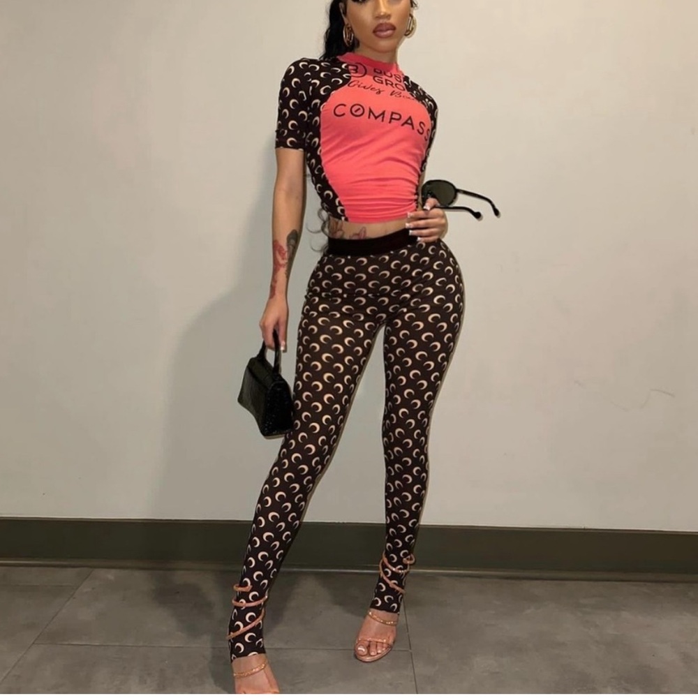 Marine Serre Moon Print Leggings Pants